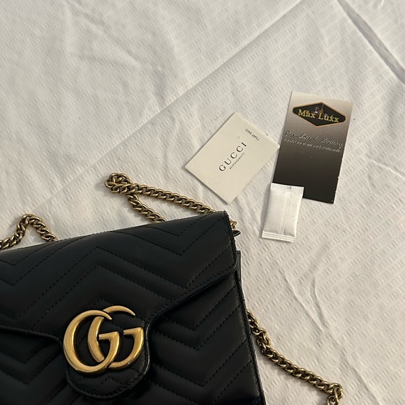 Gucci Marmont Chevron flap - Picture 7 of 11